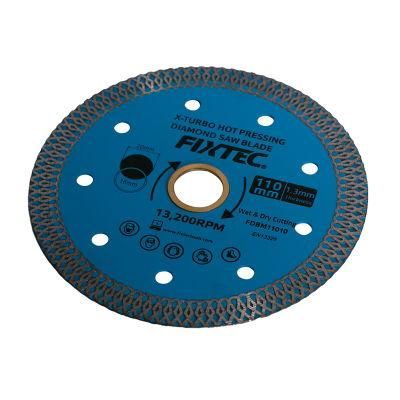 Fixtec High Efficiency Multifunctional Vacuum Brazed Diamond Saw Blade Cutting