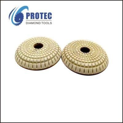 4 Inch Convex Diamond Polishing Pads for Granite, Marble, Quartz