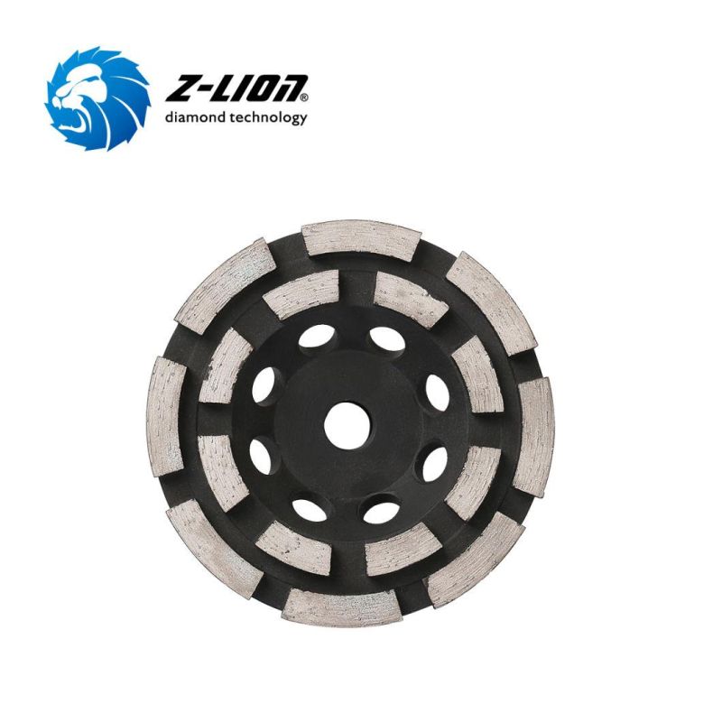 4" Diamond Double Rows Wheel Cup for Granite Marble Surface Edge Grinding