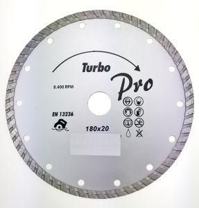 180mm Turbo Diamond Saw Blade for Concrete, Granite, Blocks, Cutting Tools