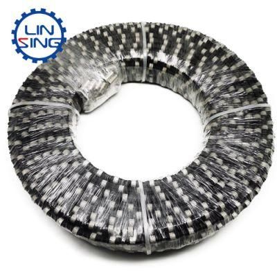 Linxing Quarry Rubber + Spring Wire Saw for Marble or Limestone Mining Cobalt-Bond