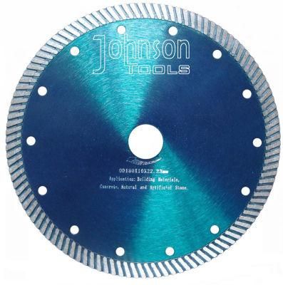 180mm Sintered Turbo Saw Blade with Hot Pressed Stone Cutting Tools