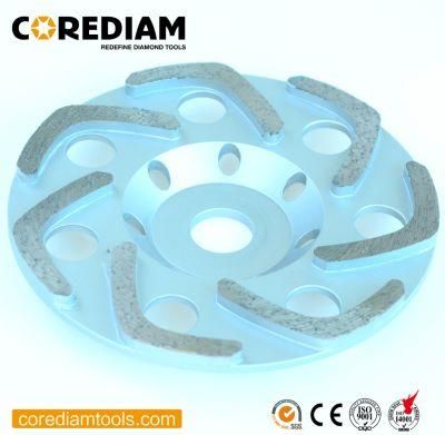 105mm-180mm Brazed Diamond Cup Wheel with F Segment for Concrete and Masonry in Your Need/Diamond Grinding Cup Wheel/Tooling