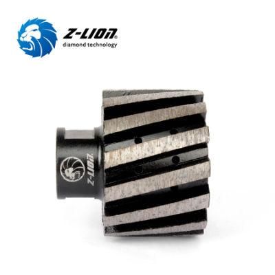 M14, 5/8-11 Thread 3&quot; Metal Diamond Segmented Drum Wheel for Stone Grinding