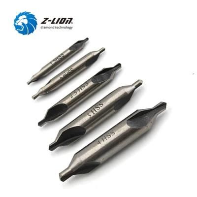 5PCS Premium HSS Combined Countersink Center Drill Bit Set