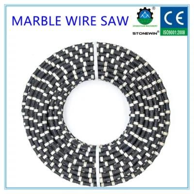Marble Quarry Diamond Wire Saw Coated Rubber and Spring