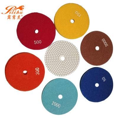 Diamond Polishing Pad for Granite Marble Flexible 1 Piece Concrete Stone Polish Disc Wet Buffing Grinding Wheel