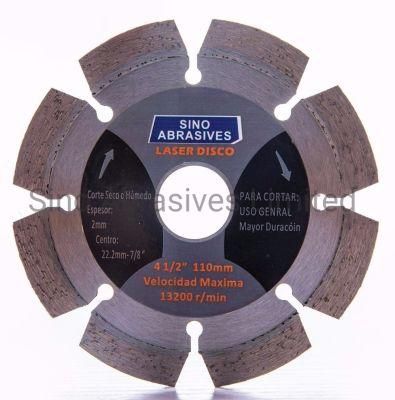 Laser Welded Segmented Type Dry Cutting Diamond Blade for Stone Cutting