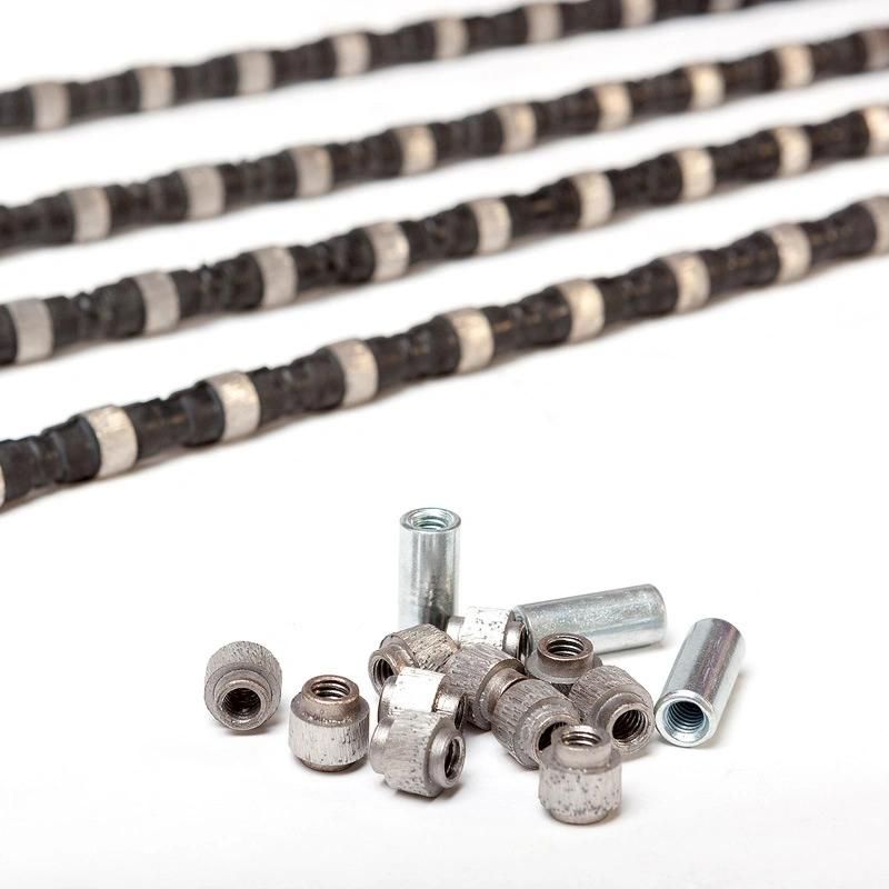 Concrete Cutting Diamond Wire Saw with Sintered Diamond Beads