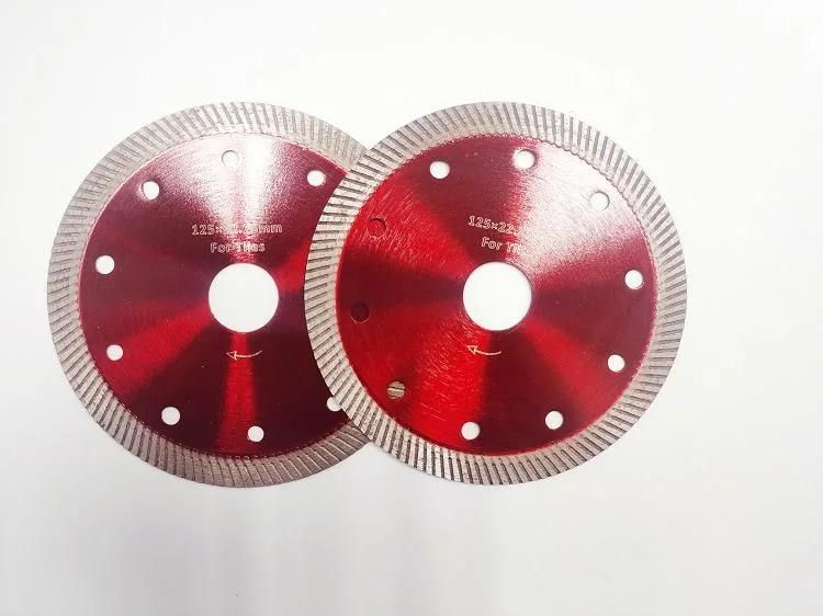 125mm Professional Wet or Dry Cutting Tile Sintered Turbo Cutting Blade Diamond Circular