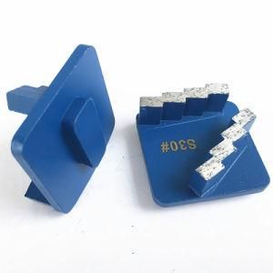 Zigzag Segment Redi Lock Diamond Metal Bond Grinding Shoes