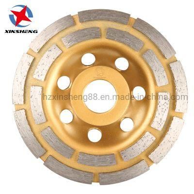 5inch Double Row Segment Grinding Floor Grinding Concrete Diamond Grinding Cup Wheels