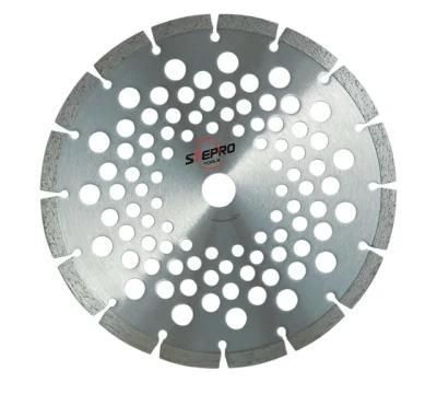 Diamond Segment Cutting Blade, with Sound Attenuation Hole 10&quot;