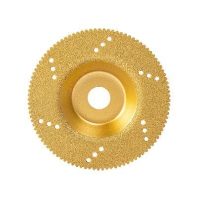 Qifeng Manufacturer Power Tools 100mm Vacuum Brazed Diamond Saw Blade for Stones