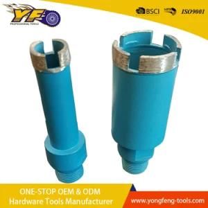 Diamond Dry Core Drills Bits with Brazing Rods for Marble, Granite