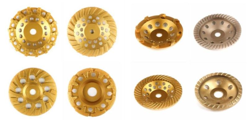 4 Inch Spiral Turbo Marble and Concrete Diamond Grinding Cup Wheels for Circular Saw Blade