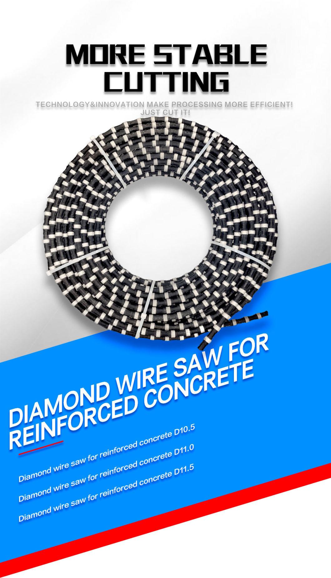 Reinforced Concrete Wire Saw China Diamond Wire Saw for Concrete Cutting Fast Cutting