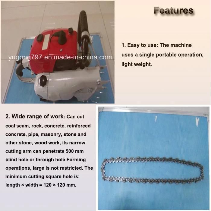 Gasoline Diamond Chain Saw for Cut Concrete Rock