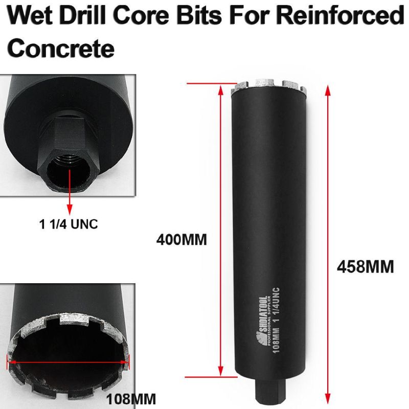Supreme Wet Drill Core Bits for High Psi/Reinforced Concrete