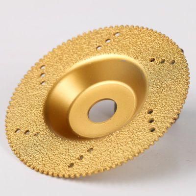 China Factory Vacuum Brazed Diamond Cup Wheel for Metal Grinding