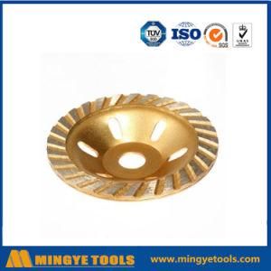 Golden Diamond Cup Wheel for Grinding Stone / Marble