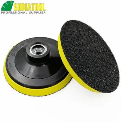 Shdiatool Diameter 100mm/4inch Foam Plastic Back Pad for Diamond Polishing Pads