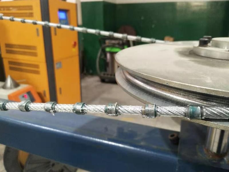 Block Cutting 10.5X6.0 37bpm Marble Diamond Rope Saw