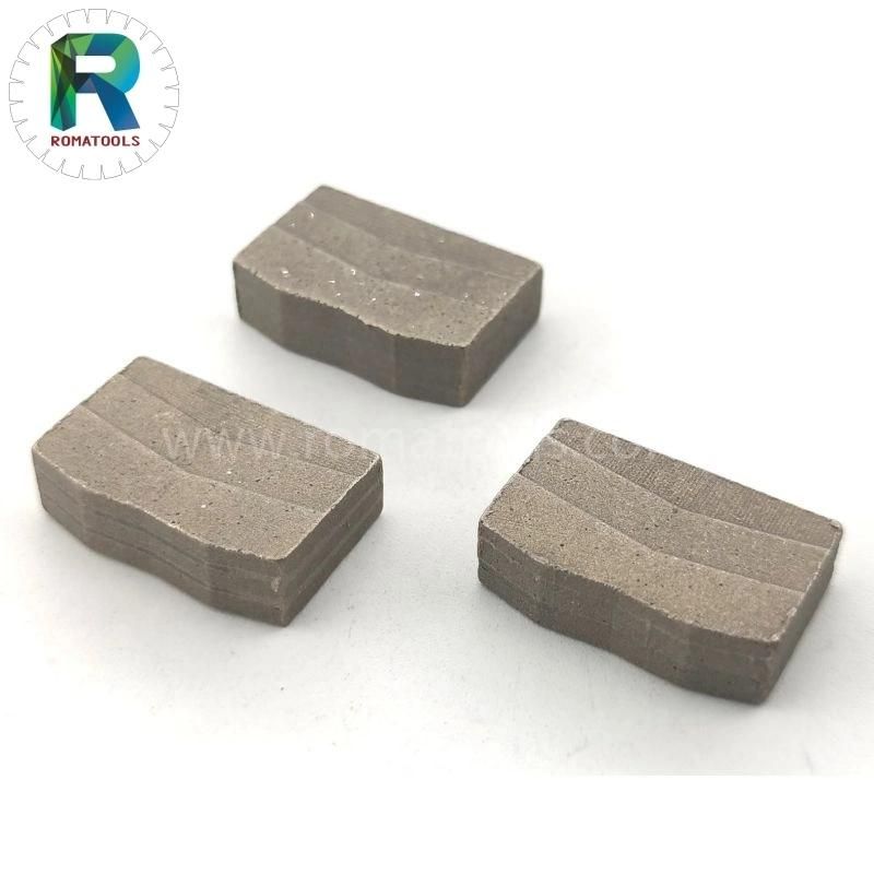 Romatools Stone Cutting Tools M Shape Diamond Segment for Granite