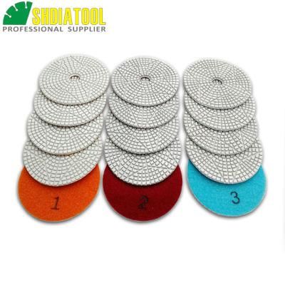 Flexible Diamond Polishing Pads Sanding Disc Three-Step for Marble