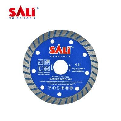 Sali 4inch 105*1.8*22.2mm High Quality Turble Diamond Saw Blade