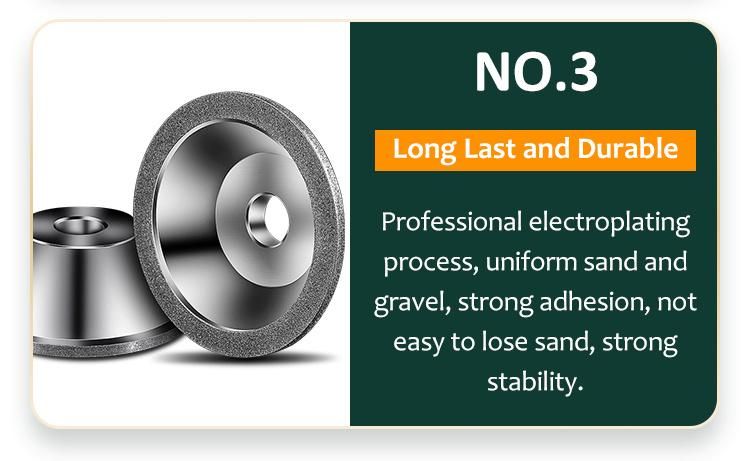 Electroplated Diamond Grinding Wheel Diamond Coated Lapidary Polishing Wheel