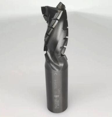 Diamond Spiral Cutter with Shear Angles, Shank Tool Z3+3