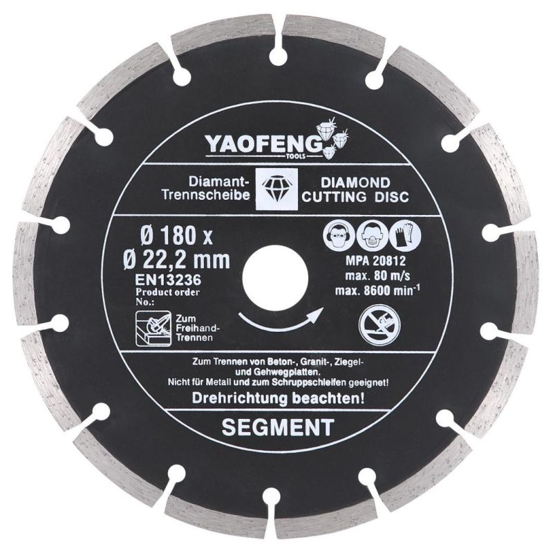 7 Inch Diamond Segmented Saw Blade for Cutting Granite