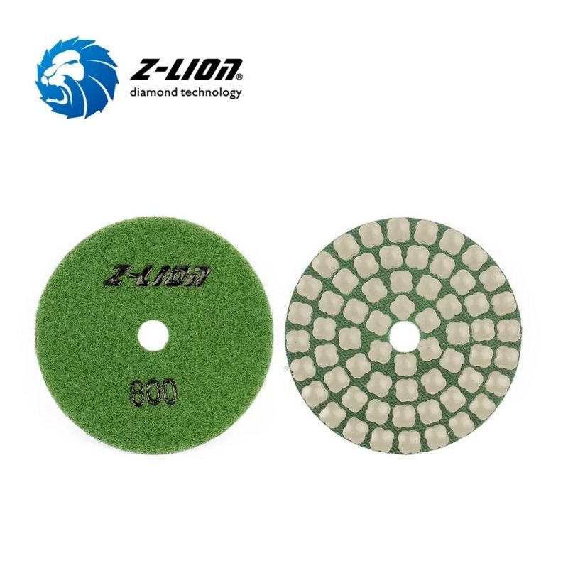 4" Diamond Resin Flexible Dry Polishing Pads for Stone Granite Grinding