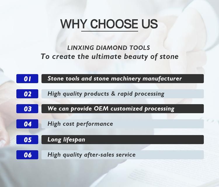 Linsing High Quality D400mm Vacuum Brazed Diamond Saw Blade for Granite Concrete Stone