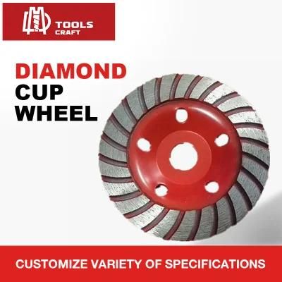 Abrasive Stone Diamond Turbo Cup Grinding Wheels for Granite / Marble / Concrete / Floor