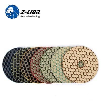 3&quot; 4&quot; 5&quot; 6&quot; Honeycomb Dry Polishing Pads for Granite Marble Concrete Floors