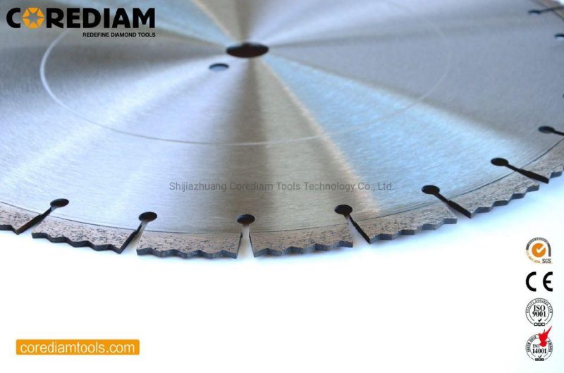 14 Inch/350mm Laser Welded Diamond Cutting Disc for Hand Saw for Cutting Reinforced Concrete