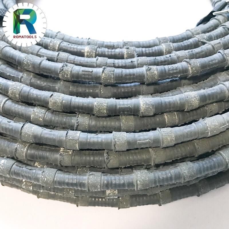 10.5mm Electroplated Diamond Wire for Reinforced Concrete Fast Cutting High Quality From Romatools
