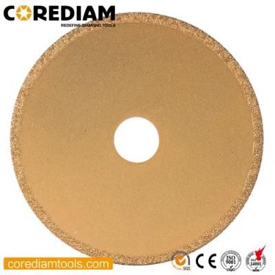 Diamond Vacuum Brazed Stone Blade with Continuous Rim/Cutting Disc/Diamond Tools