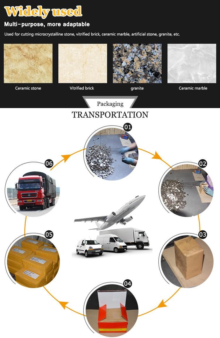 Diamond Tools Fast Cutting Diamond Segments for Cutting Sandstone Basalt Stone