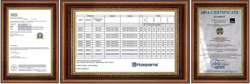 600mm Diamond Saw Blade with Good Efficiency for Cured Concrete