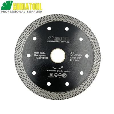 5&quot; Hot Pressed Sintered Mesh Turbo Diamond Blade for Ceramic