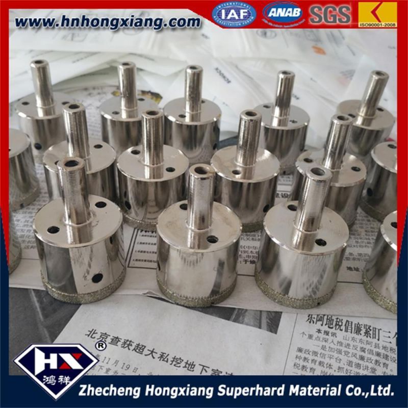 High Quality 1.5mm-- 150mm Electroplate Diamond Drill Bits for Glass