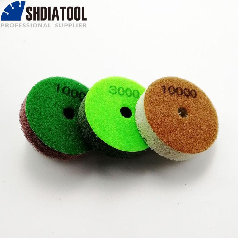 3inch-80mm Thickened Diamond Polishing Pads for Grinding Granite & Marble Porcelain