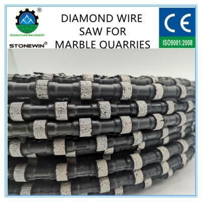 Marble Blocks Squaring Marble Quarrying Rubber Spring Diamond Wire Saw