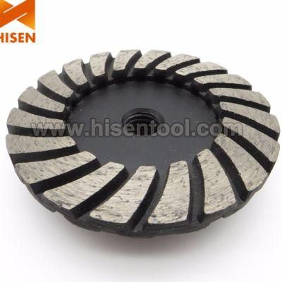 4&quot; 100mm Turbo Segmented Diamond Cup Wheel with 5/8&quot;-11 Thread