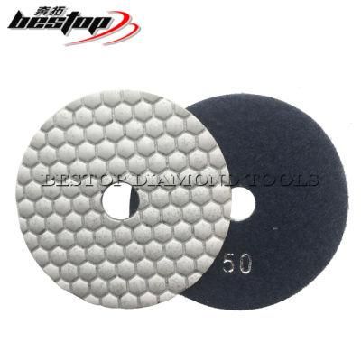 D100mm Honeycomb Diamond Dry/Wet Polishing Pads
