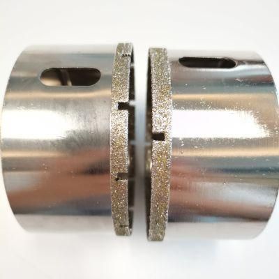 Hex Shank 80mm Electroplated Diamond Saw Core Drill Bits for Glass and Tile