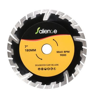 180mm Turbo Segmented Diamond Saw Blade Deep Teeth for Marble Granite Concrete